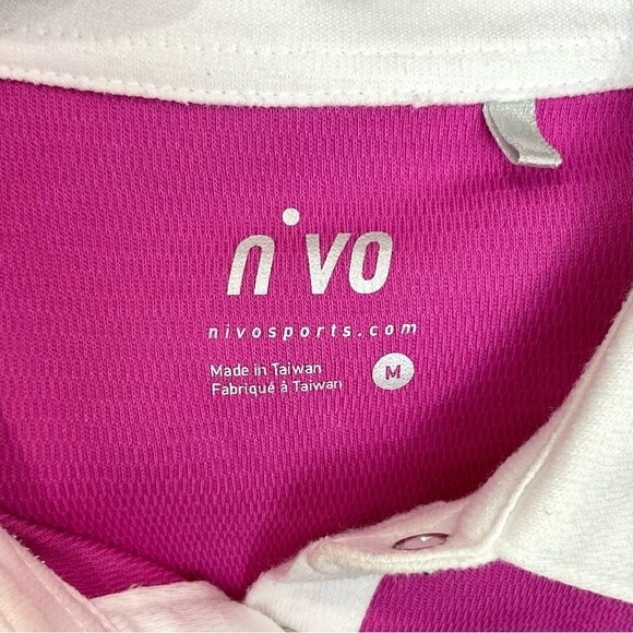 Nivo Purple Sleeveless Golf Polo Snap Front Ladies Sz Med Collared Shirt Top - Picture 2 of 5